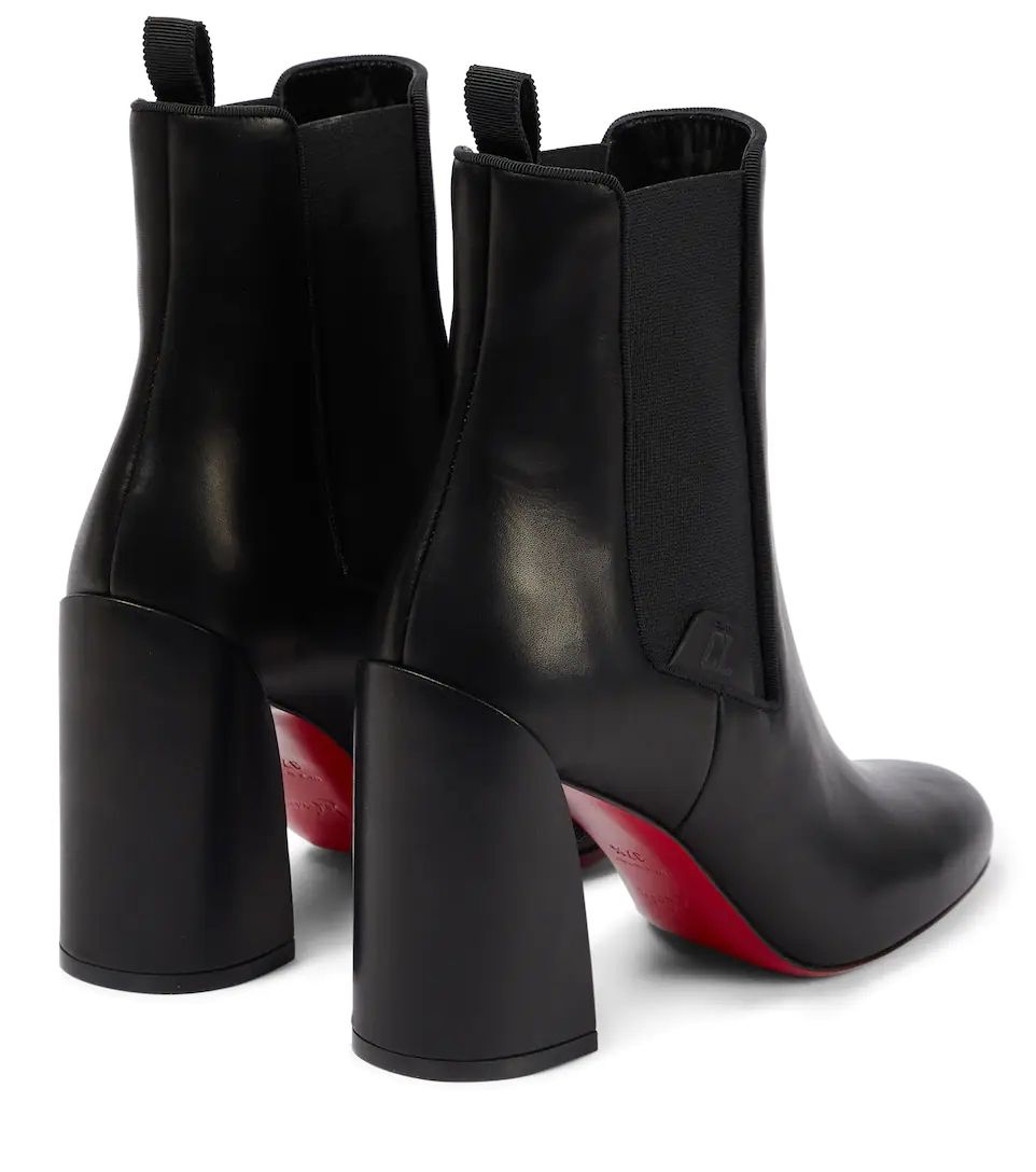Ankle Boots Turelastic Chelsea 70 mm Black Calfskin Leather