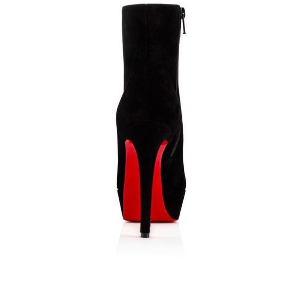 Ankle Boots Spikita Booty Bianca 120 mm Black Suede