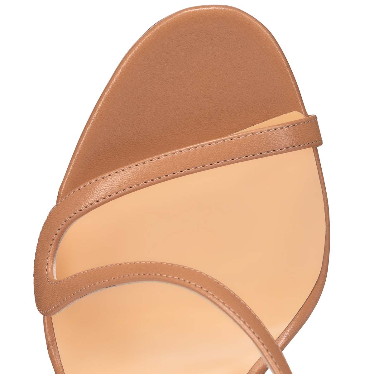 Rosalie 100 mm Sandals Leather and PVC Nude