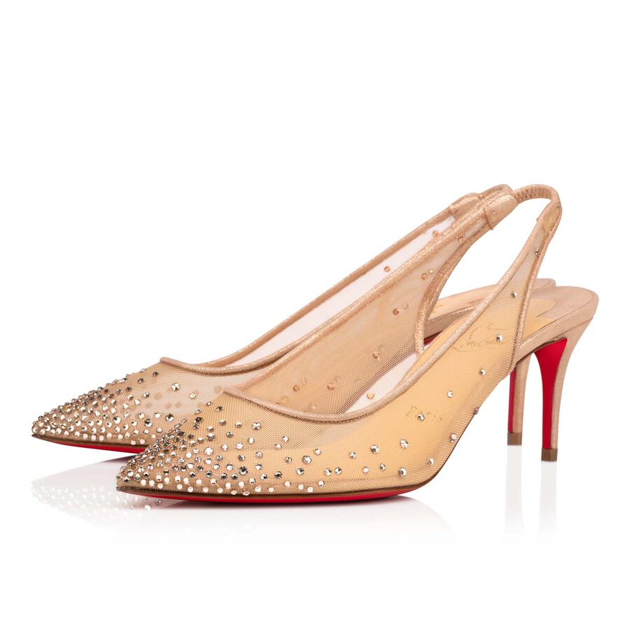 Follies Strass Sling 70 mm Pumps