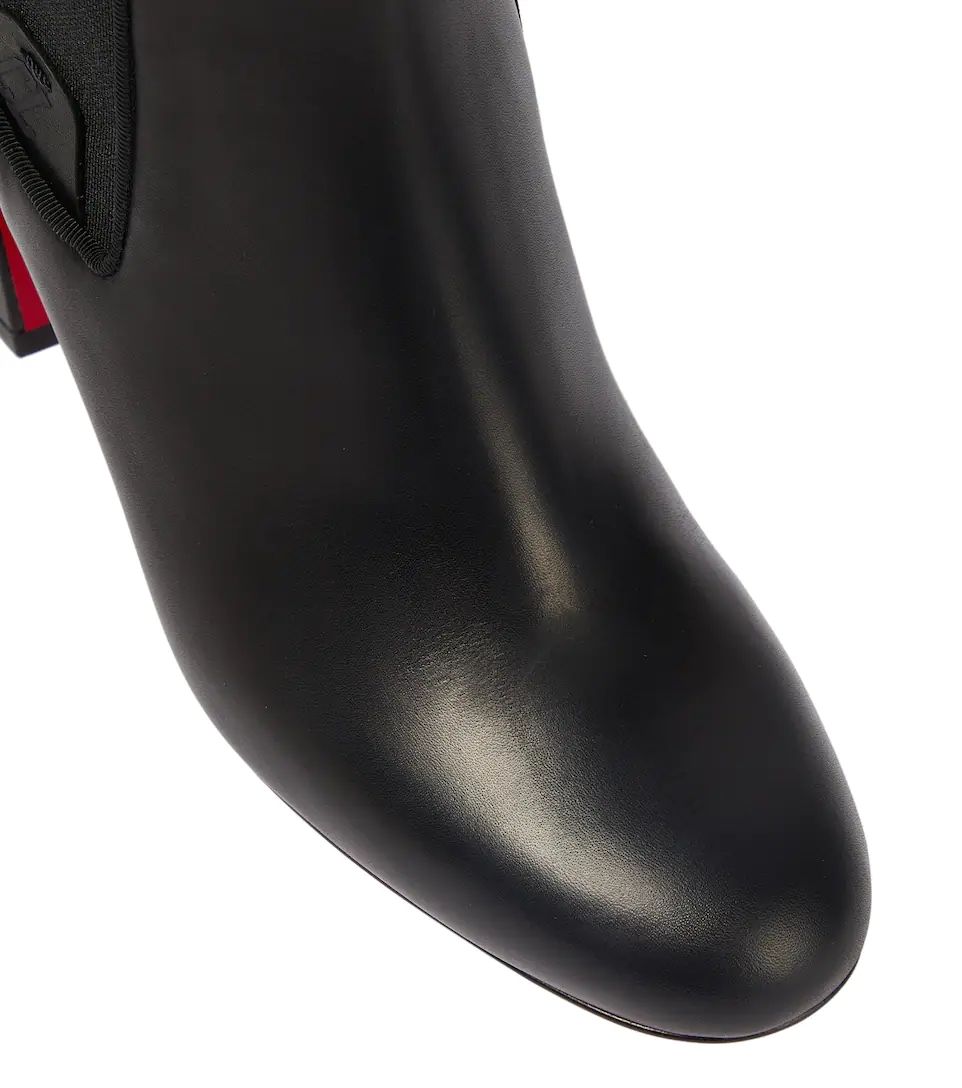 Ankle Boots Turelastic Chelsea 70 mm Black Calfskin Leather