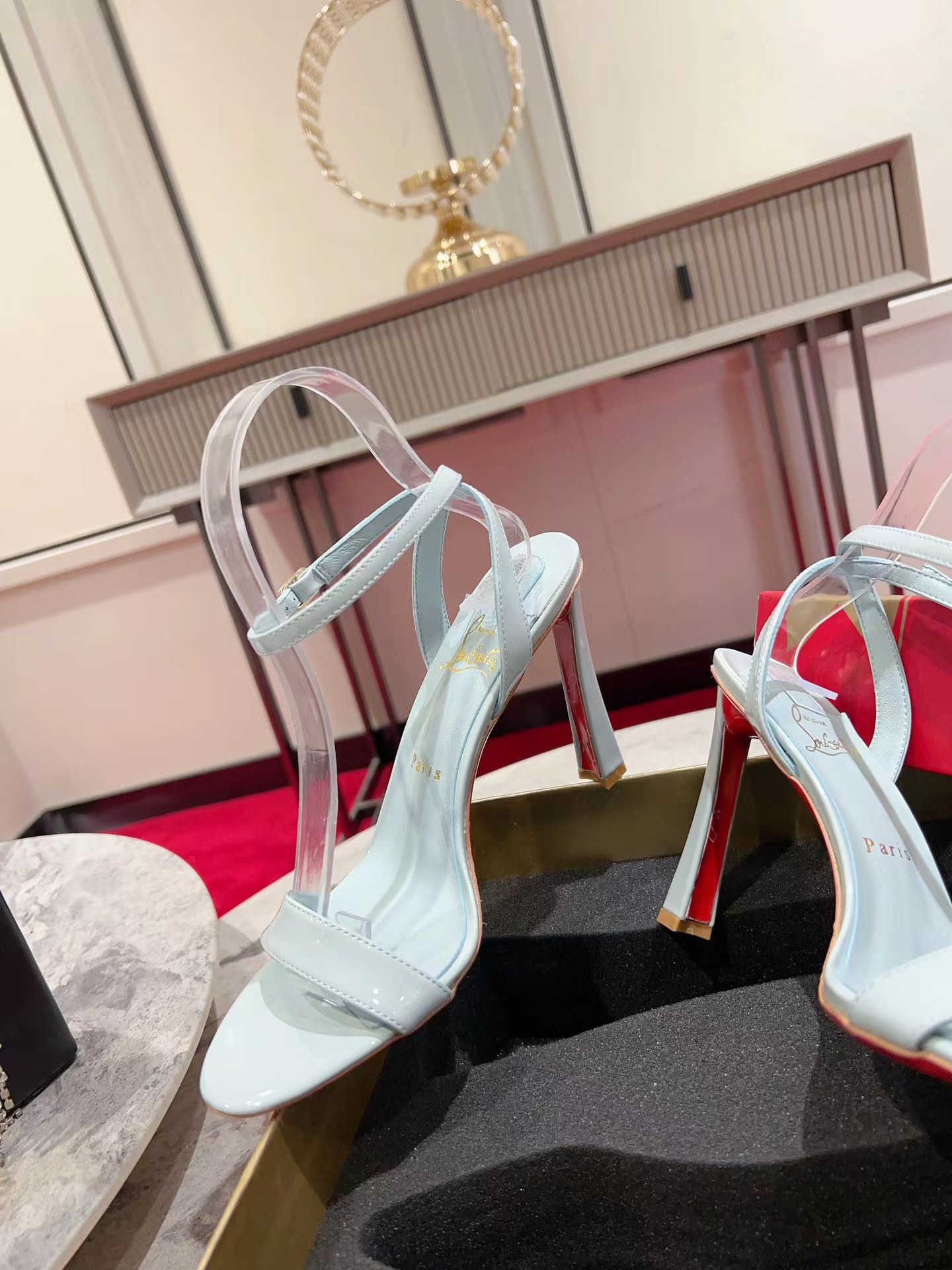Condora Queen 100 mm Sandals Patent Leather Paseo