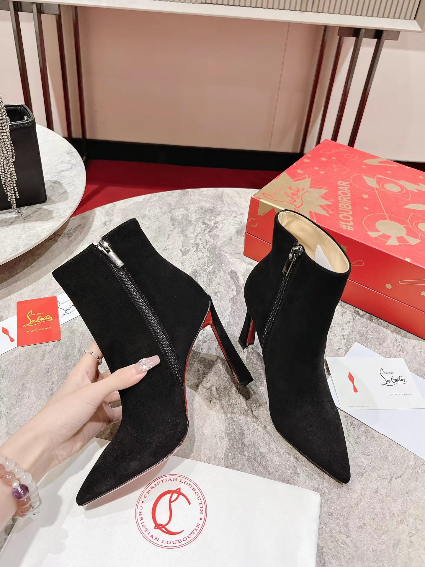 Condora Booty 100 mm Low Boots Black
