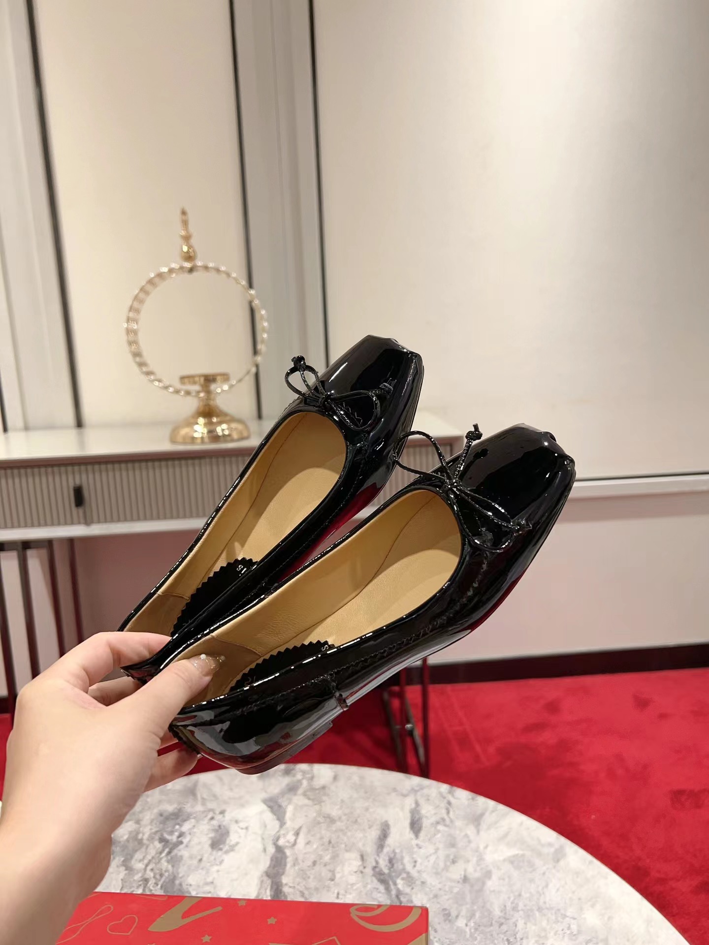 Mamadrague Ballerinas Patent Leather Black