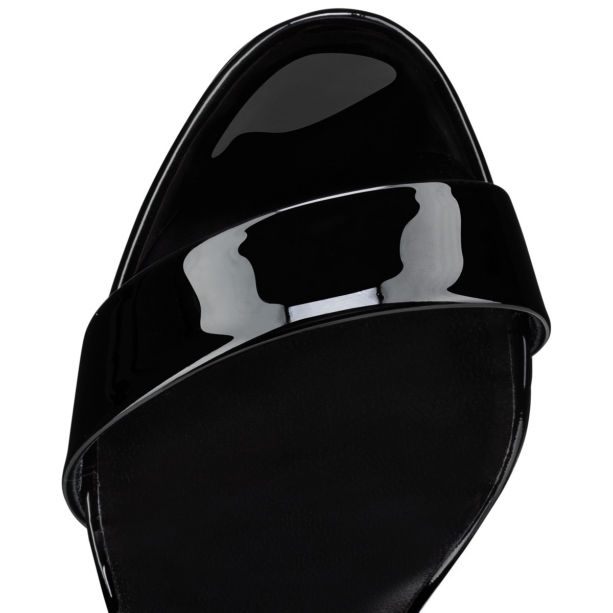 Movida Sabina 130 mm Sandals Patent Calf Leather Black 