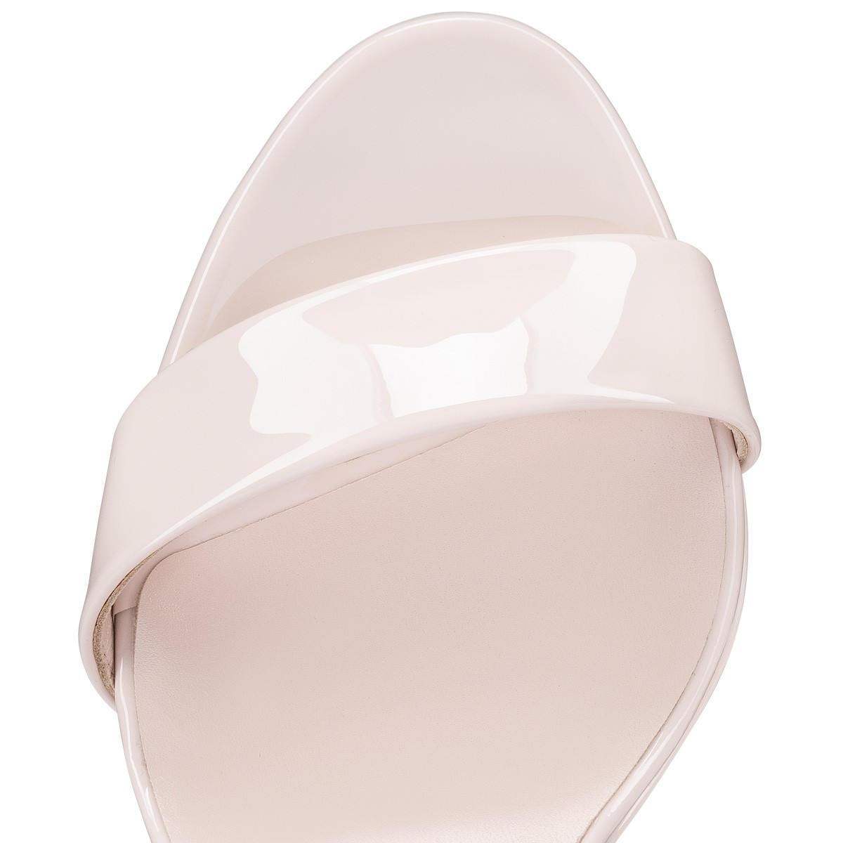 Movida Sabina 130 mm Sandals Patent Calf Leather Leche