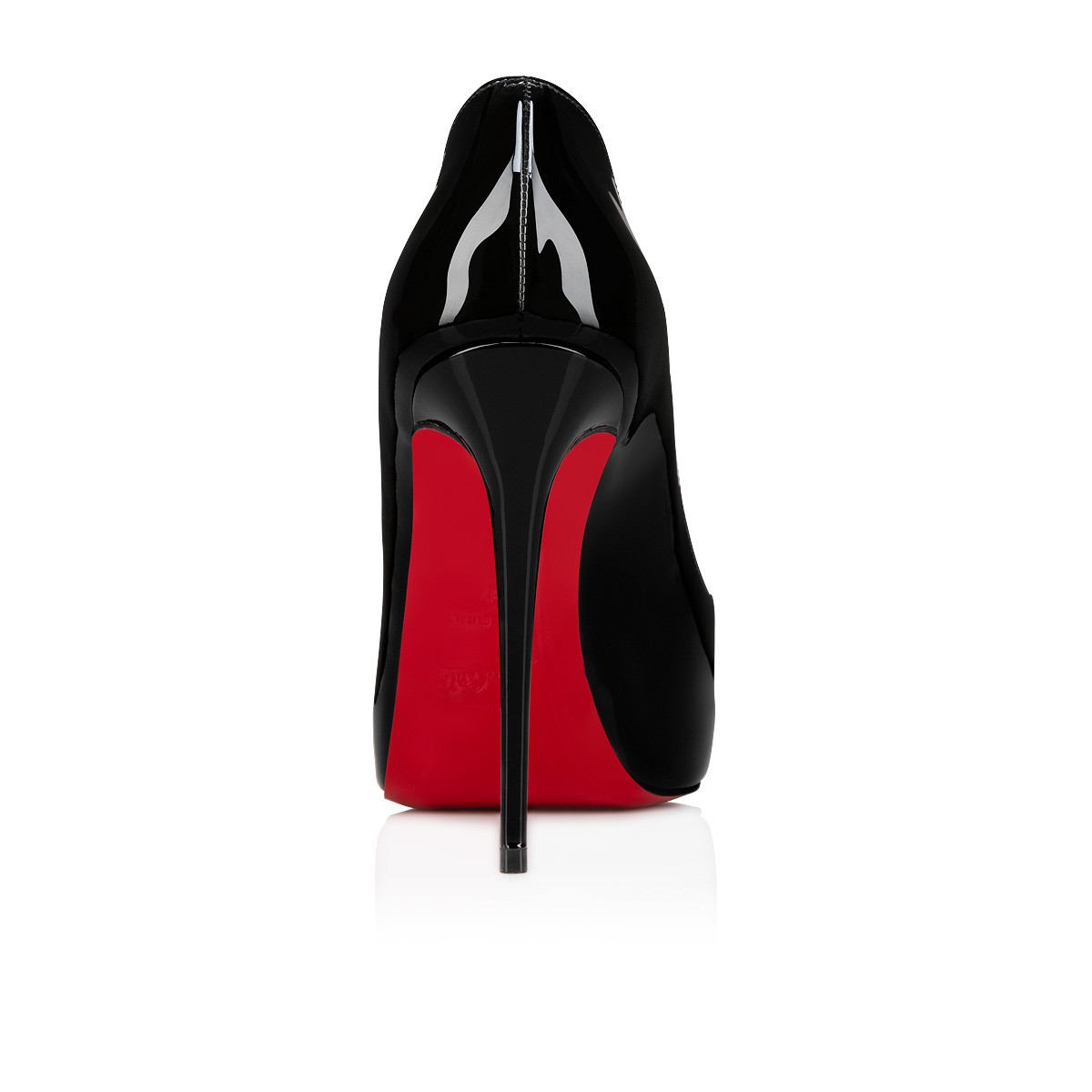 Hot Chick Alta 120 mm Black Patent Leather Pumps