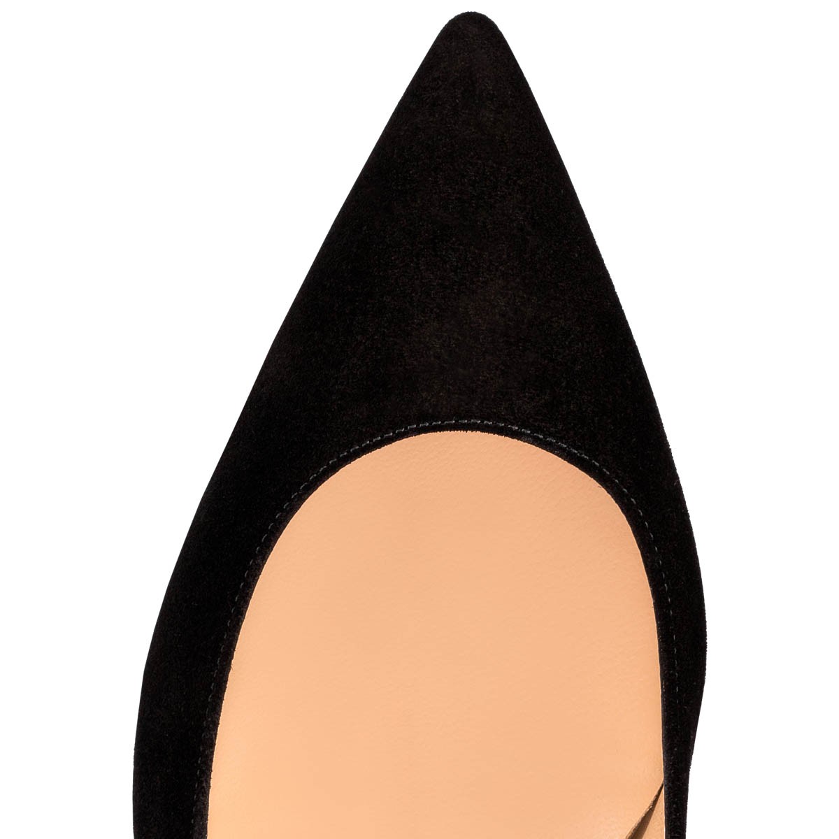 Kate 85 mm Black Veau Velours Pumps