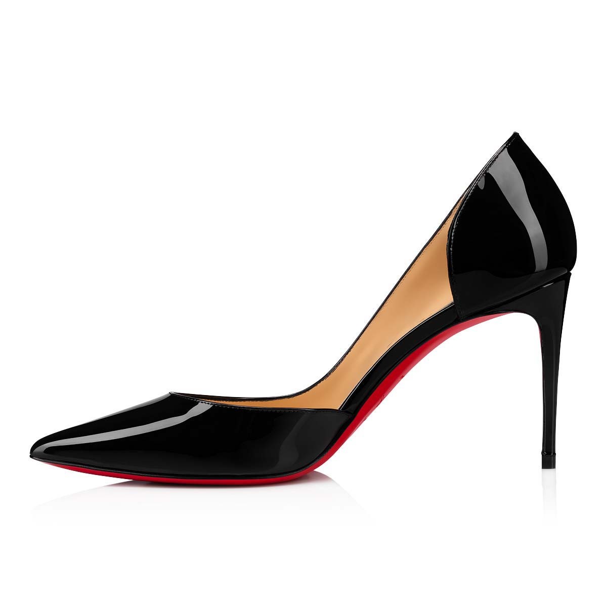 Iriza 85 mm Black Patent Calf Leather Pumps