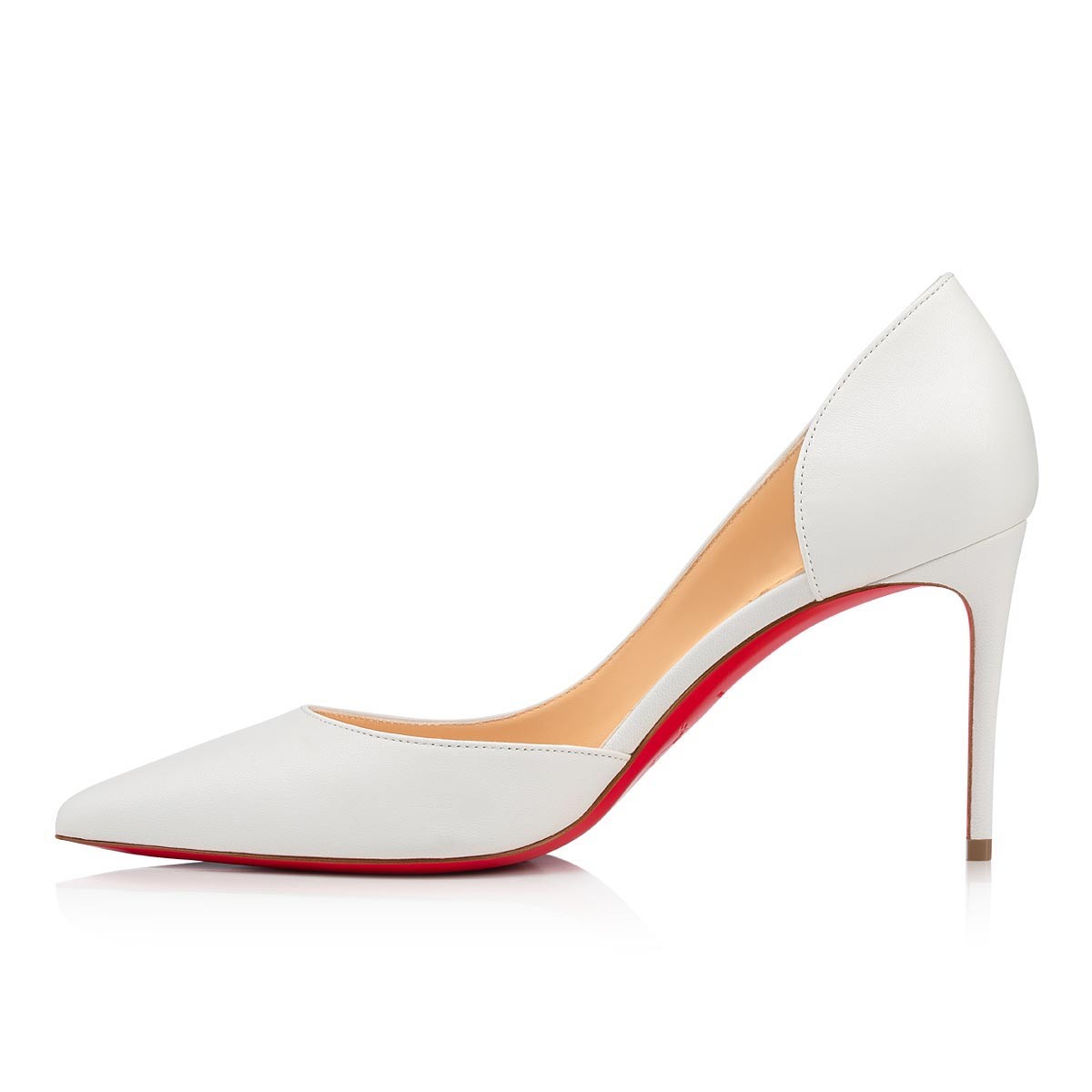 Iriza 85 mm Bianco Nappa Leather Pumps