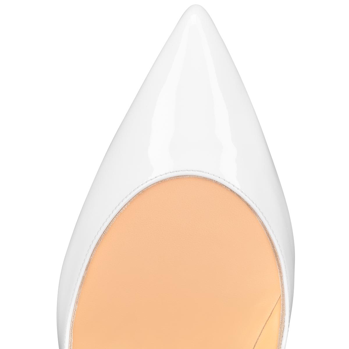 Hot Chick Alta 120 mm Bianco Patent Leather Pumps