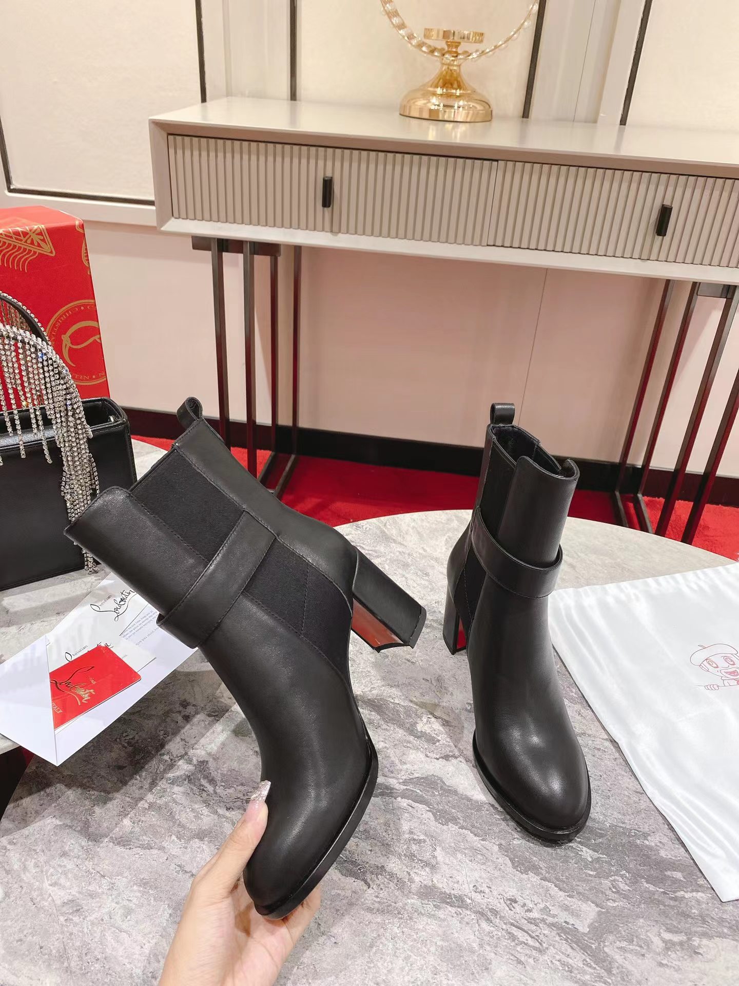 CL Chelsea Booty 70 mm Black