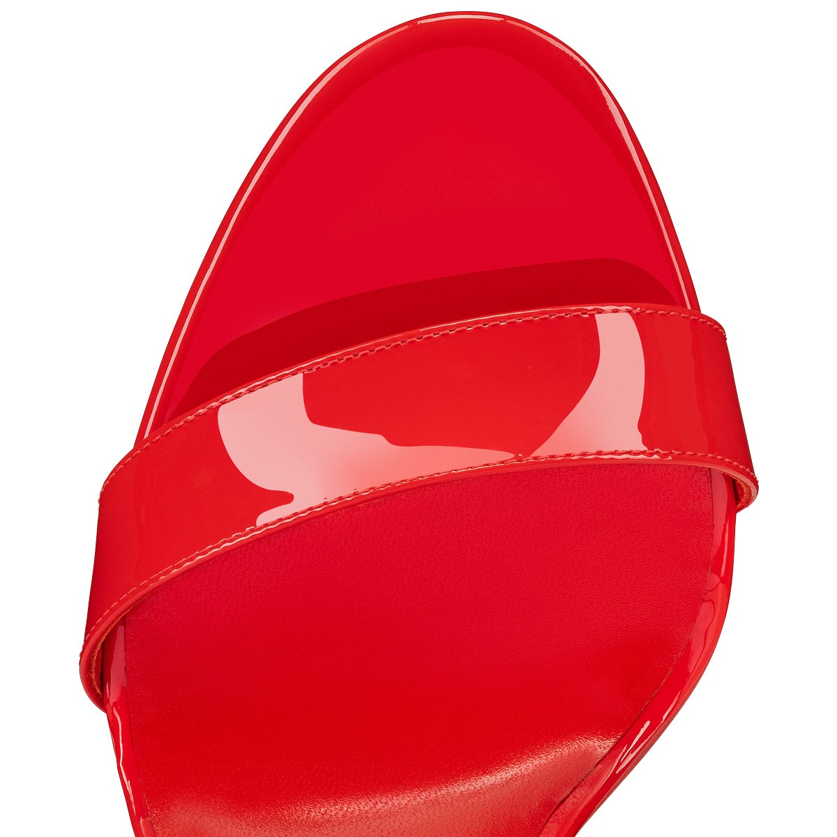 Lipgloss Queen 100 mm Red Satin Sandals