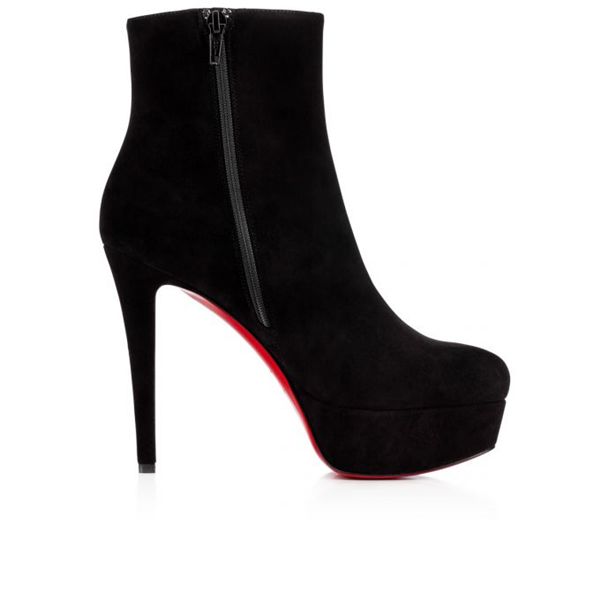 Ankle Boots Spikita Booty Bianca 120 mm Black Suede