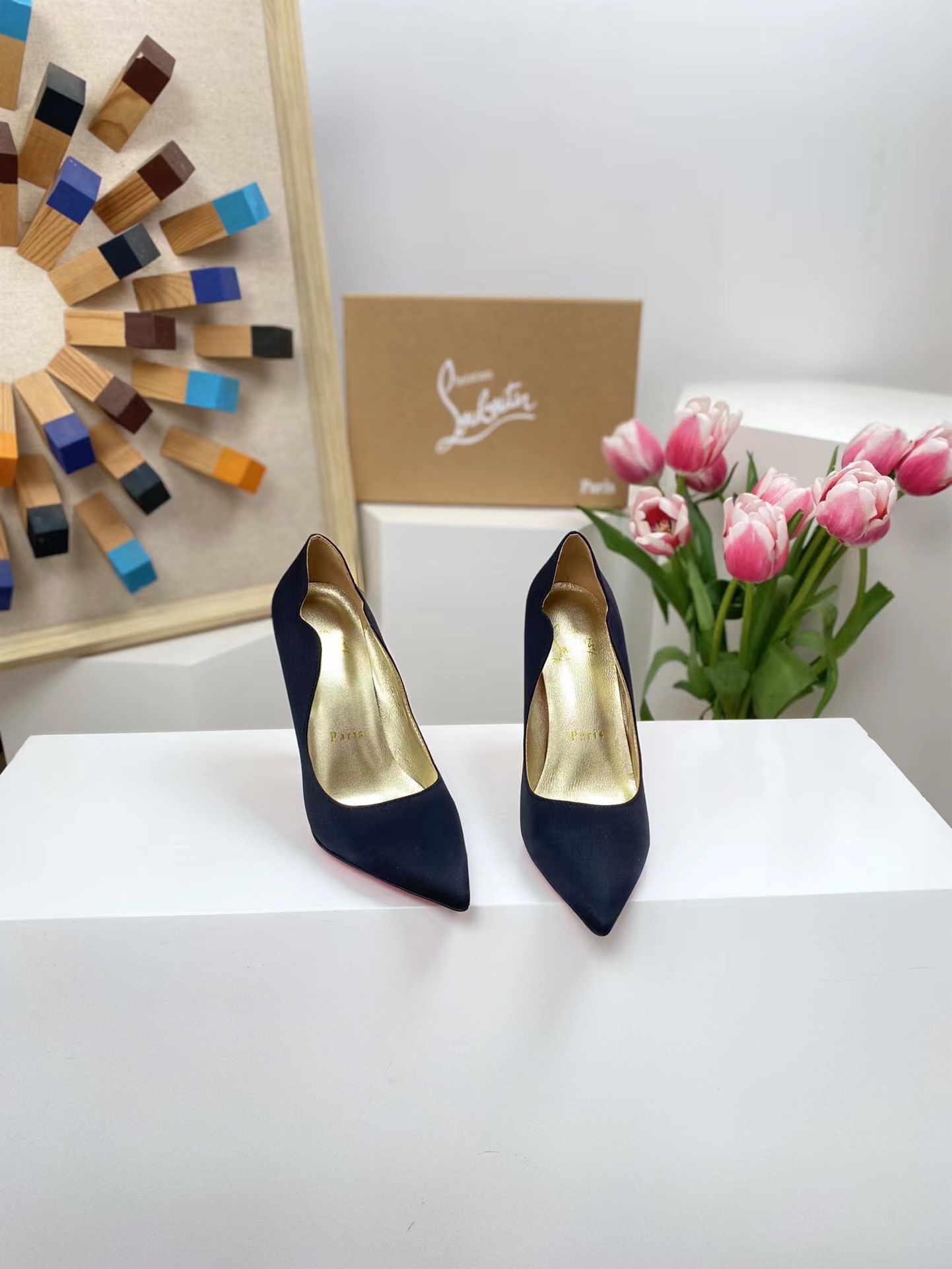 Lipchick Pump 100 mm Black Silk
