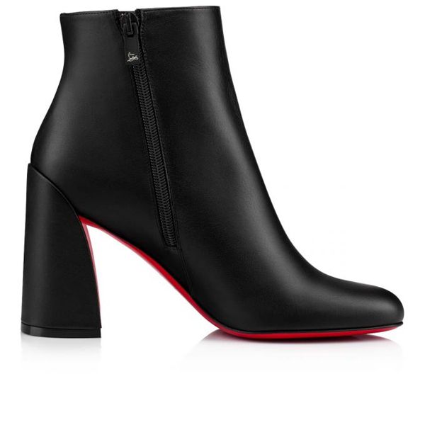 Ankle Boots Spikita Booty Turela 85 mm Black Calfskin Leather