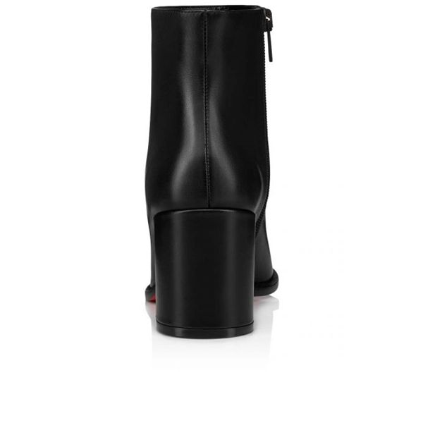 Spikita Booty Adoxa 70 mm Black Calfskin Leather Ankle Boots