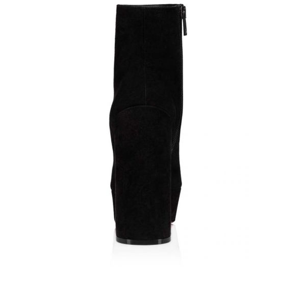 Spikita Booty Movida 130 mm Black Suede Ankle Boots