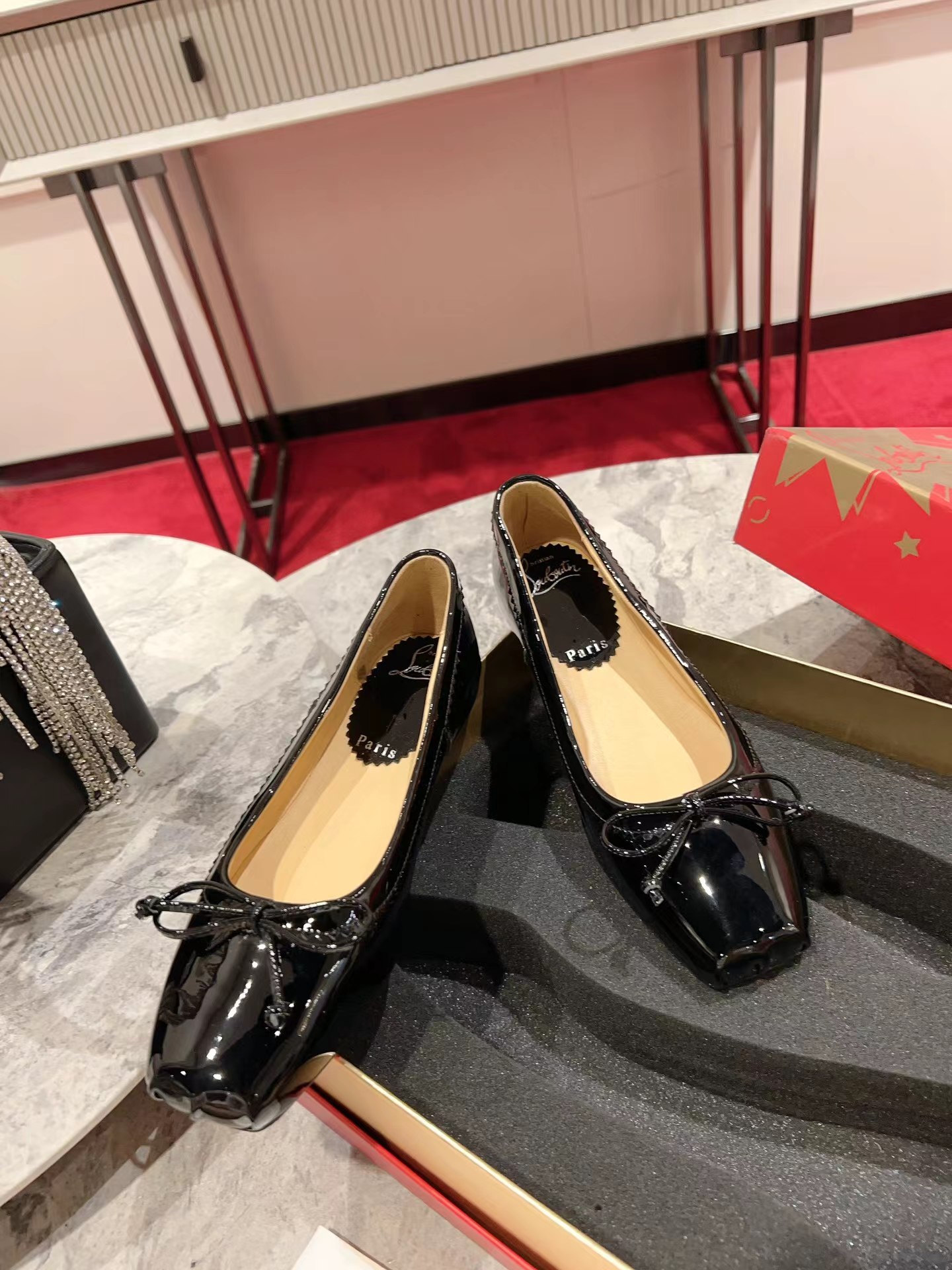 Mamadrague Ballerinas Patent Leather Black