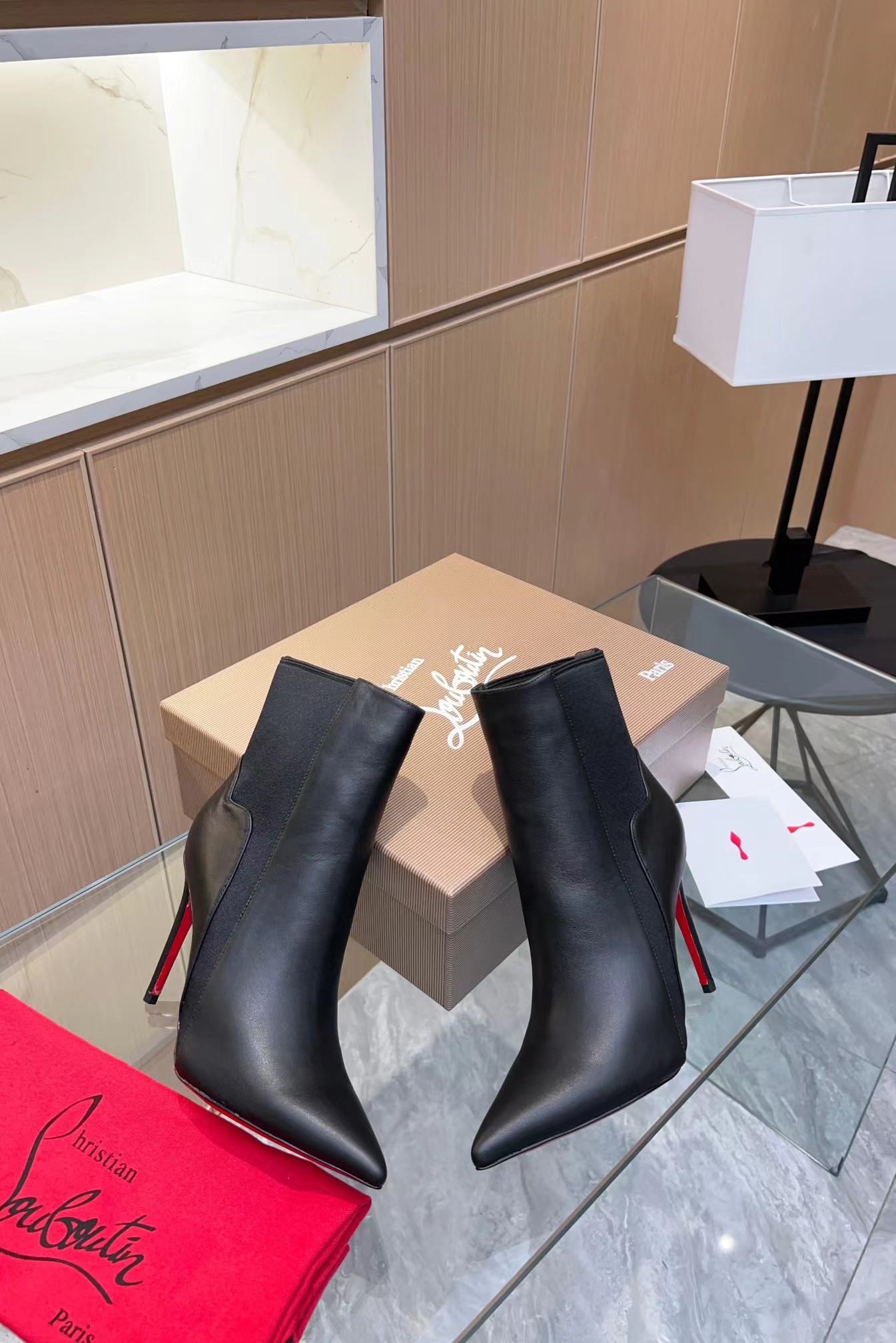 Chelsea Chick 100 mm Calf Leather Booties