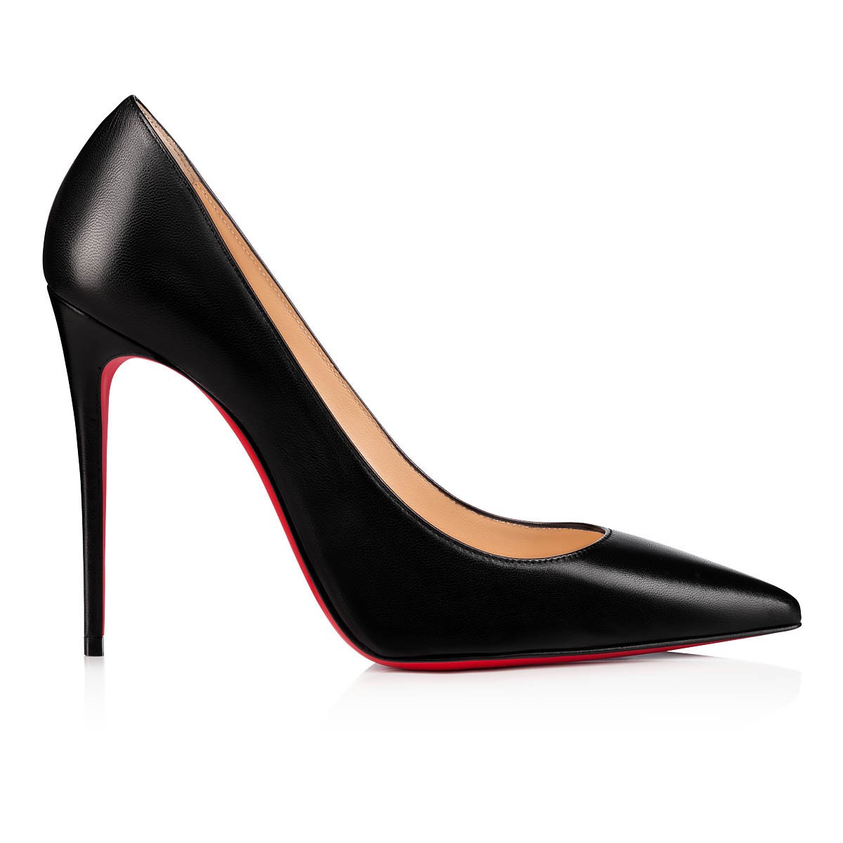 Kate 100 mm Black Nappa Leather Pumps