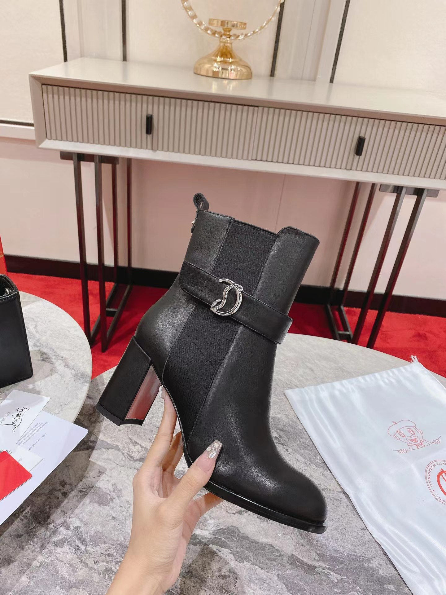 CL Chelsea Booty 70 mm Black