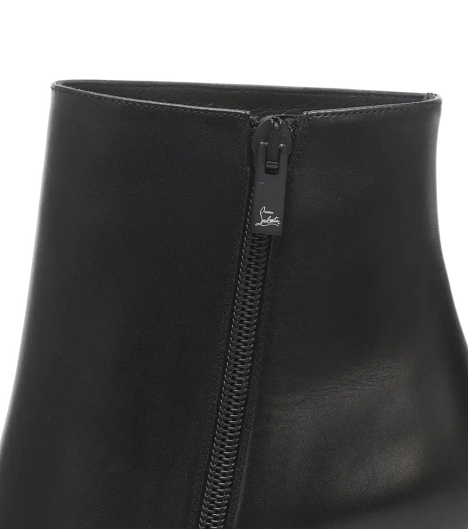 Ankle Boots Adox 85 mm Black Calfskin Leather