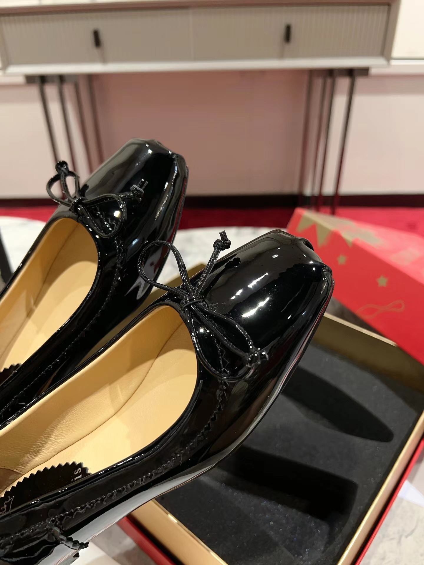 Mamadrague Ballerinas Patent Leather Black
