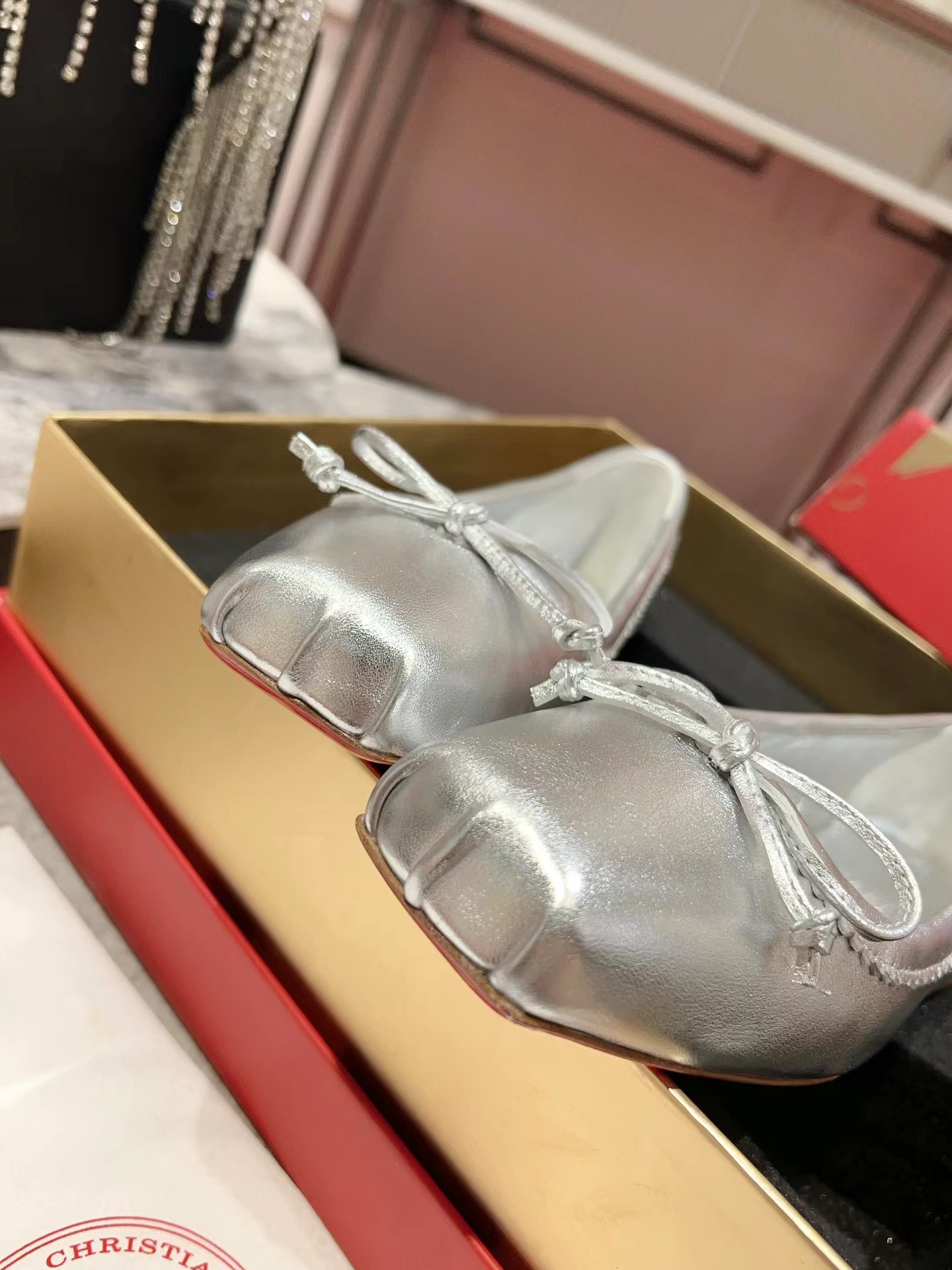 Mamadrague Ballerinas Nappa Leather Silver