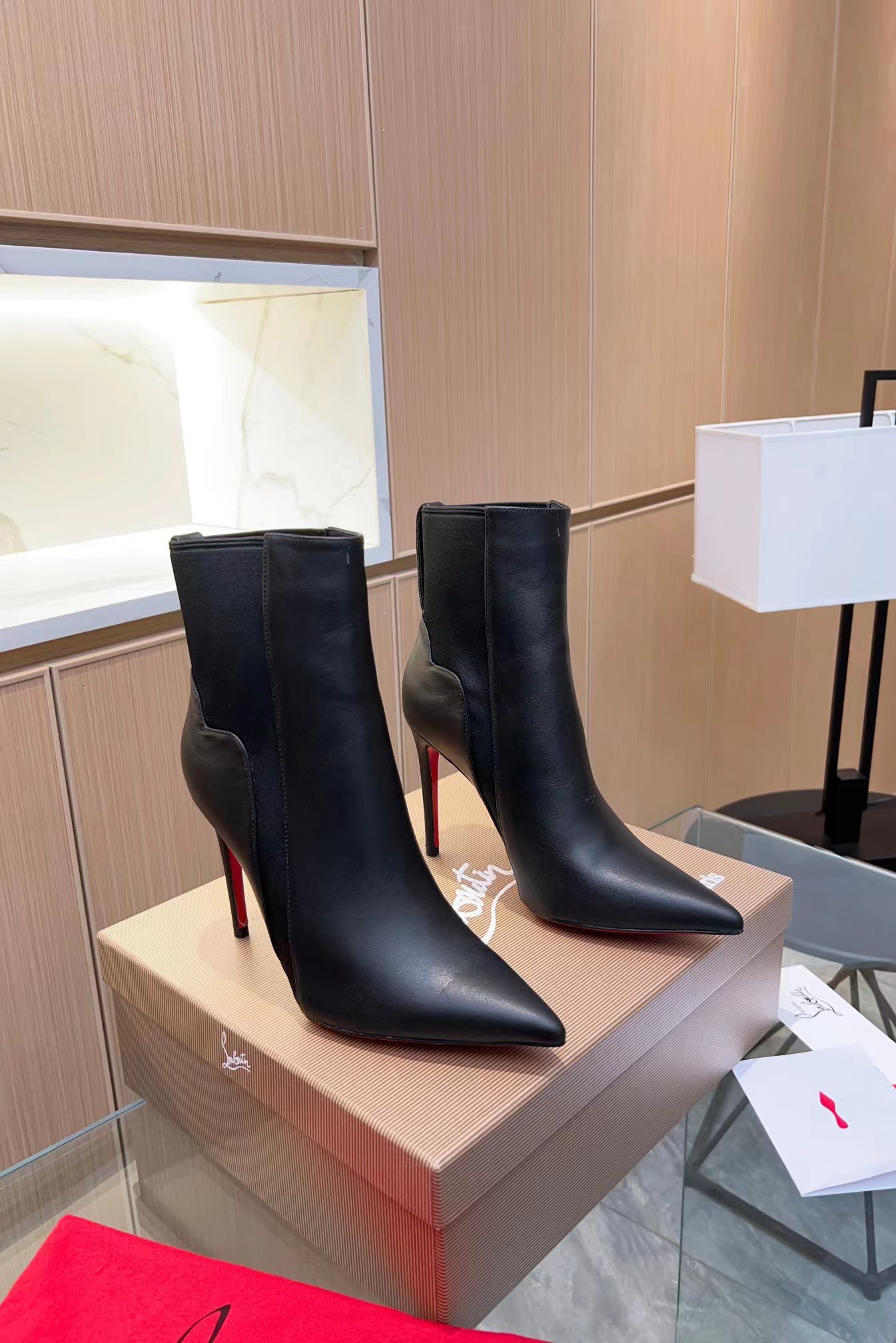 Chelsea Chick 100 mm Calf Leather Booties