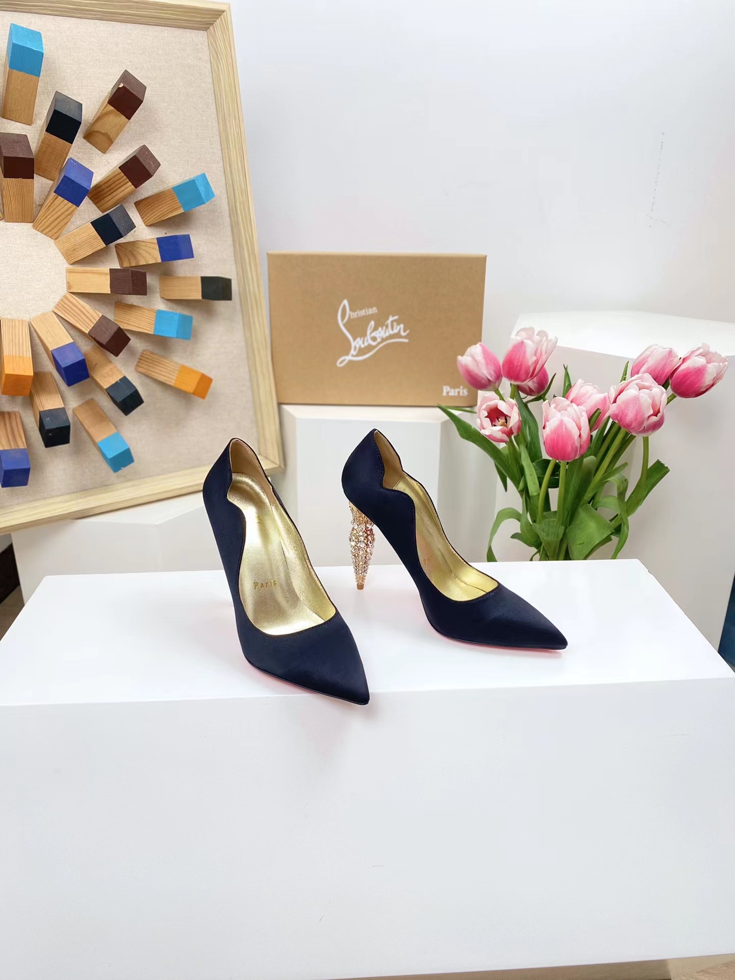Lipchick Pump 100 mm Black Silk