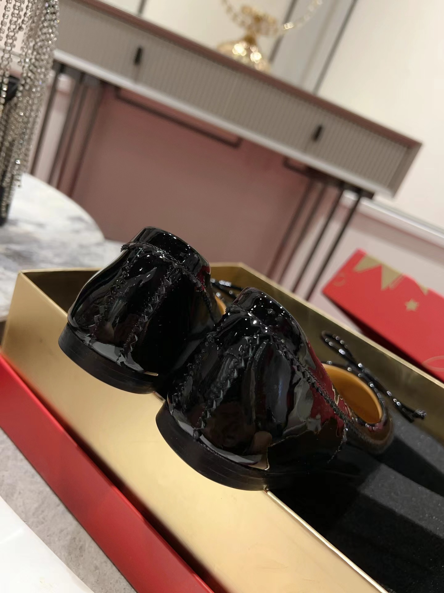 Mamadrague Ballerinas Patent Leather Black