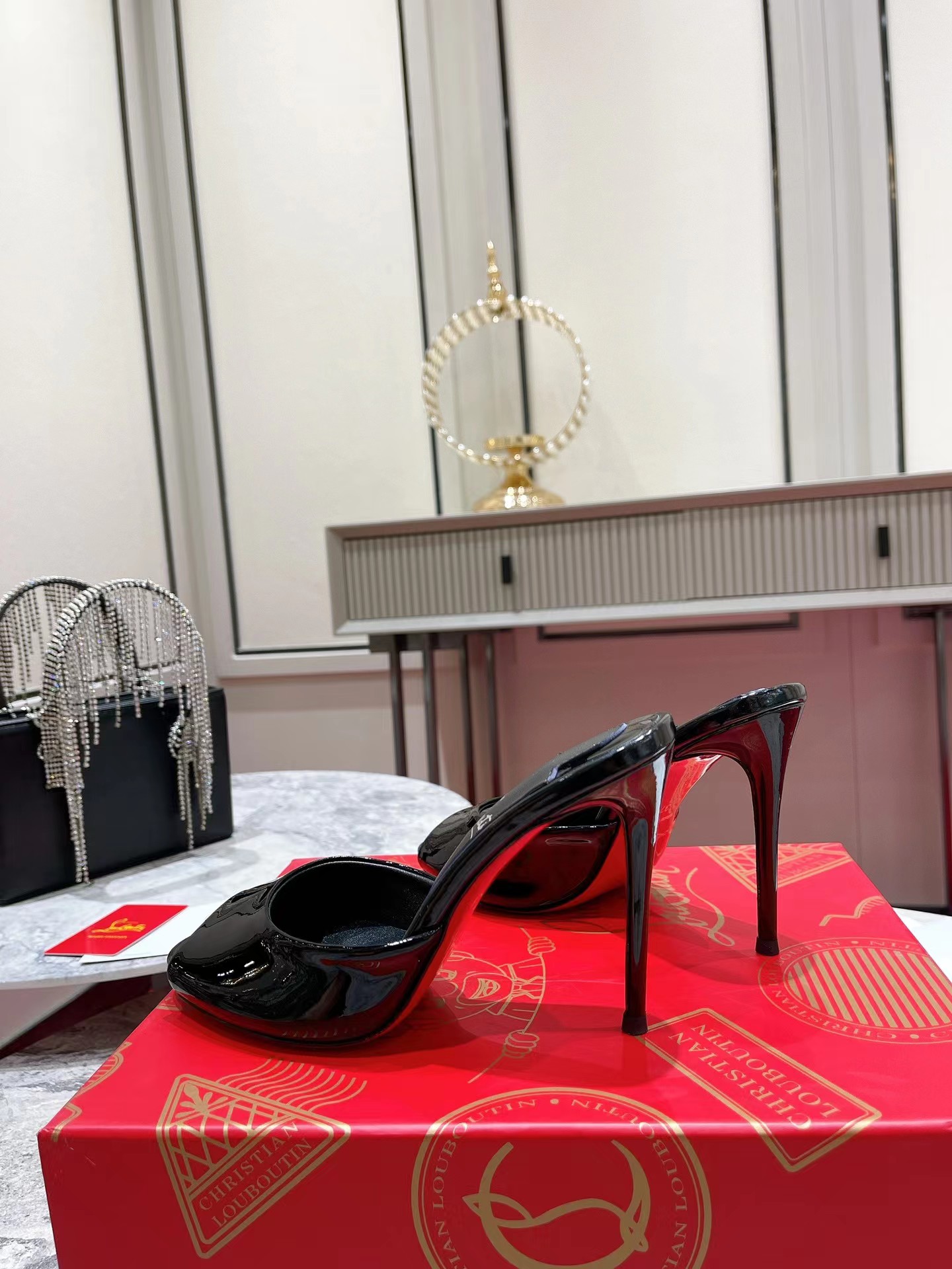Me Dolly 100 mm Mules Patent Calf Black