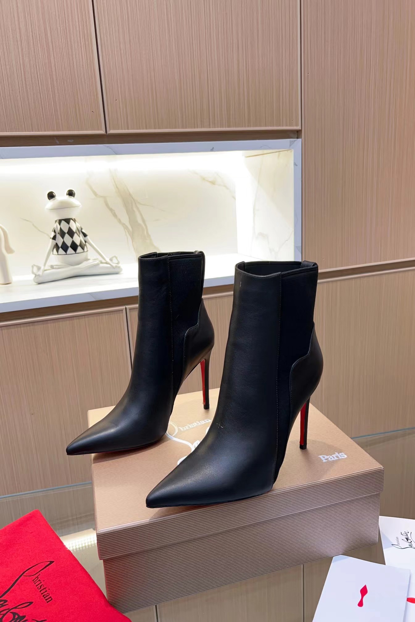 Chelsea Chick 100 mm Calf Leather Booties