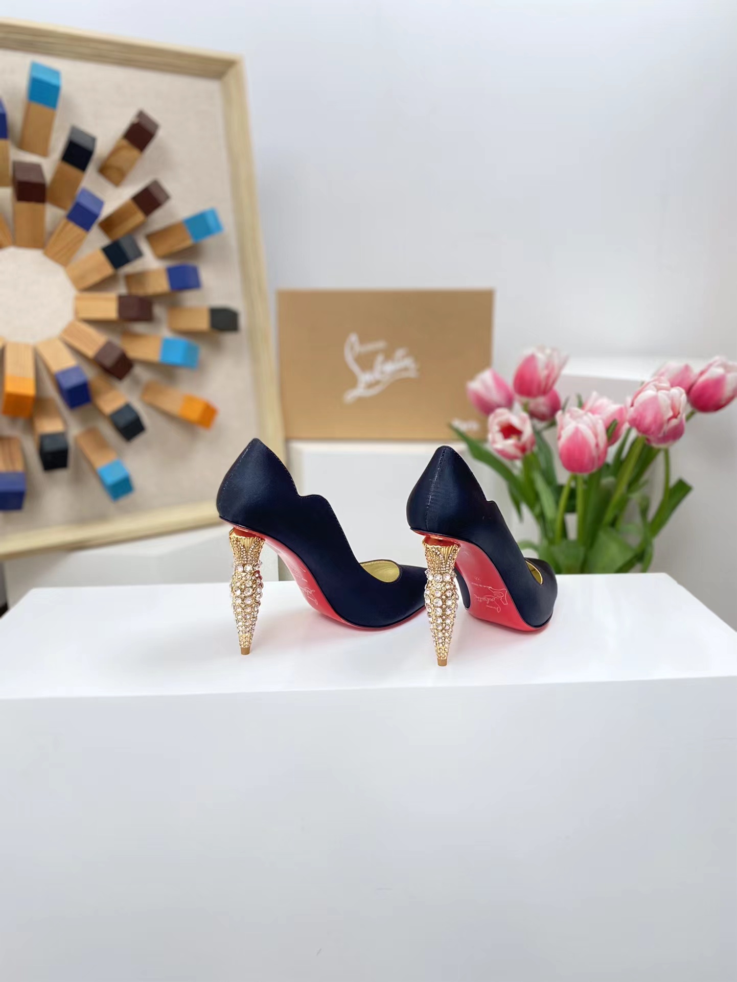 Lipchick Pump 100 mm Black Silk