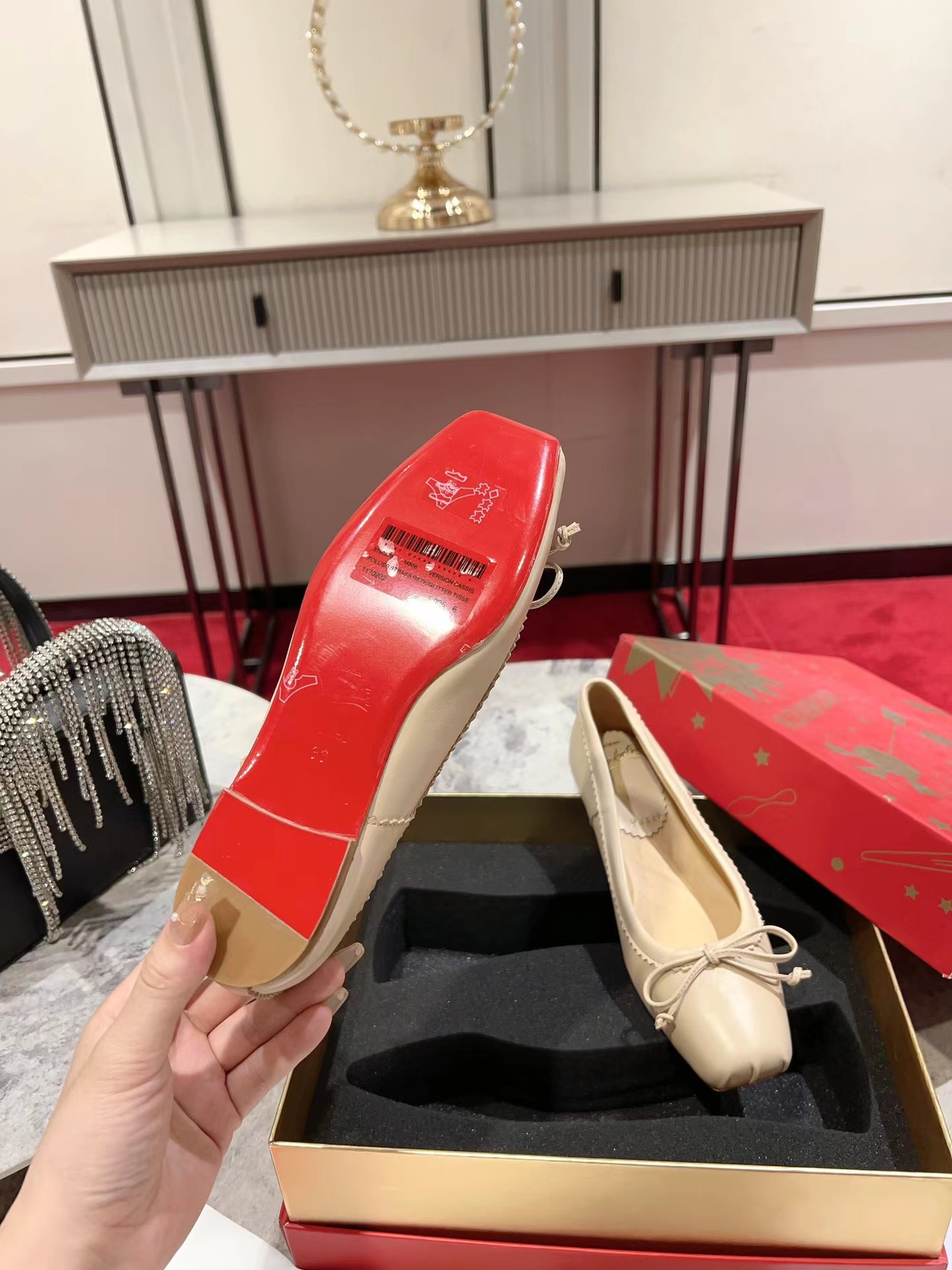 Mamadrague Ballerinas Nappa Leather Leche Beige