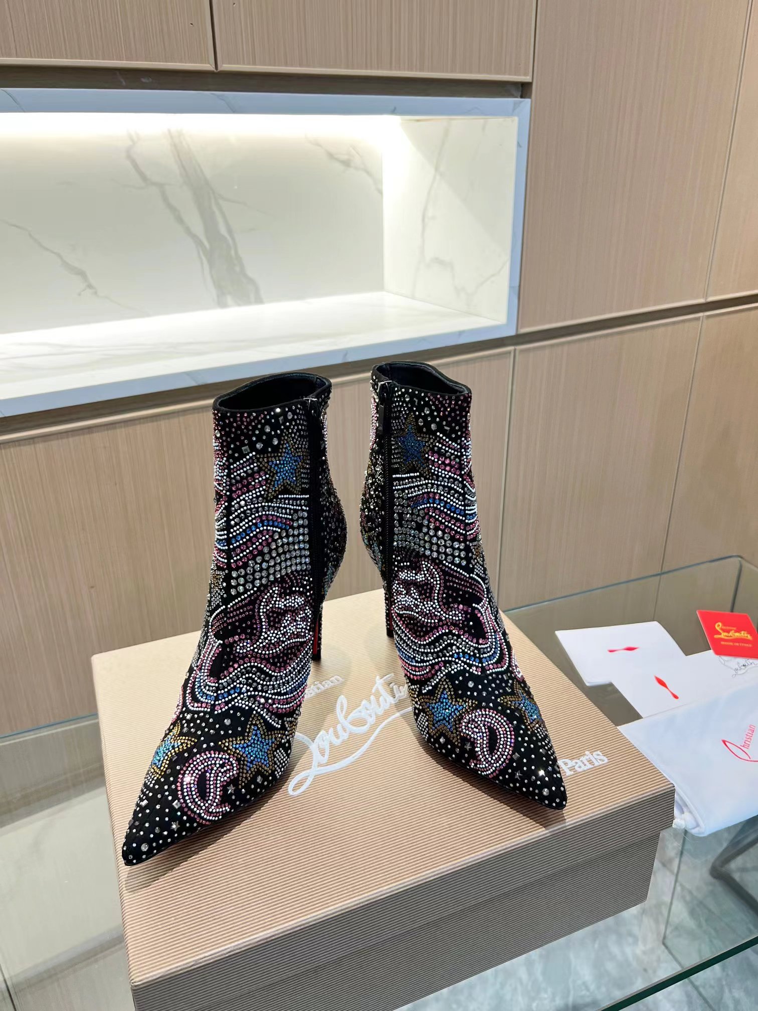 So Kate Ankle Boots 105 mm Starlight Suede Black