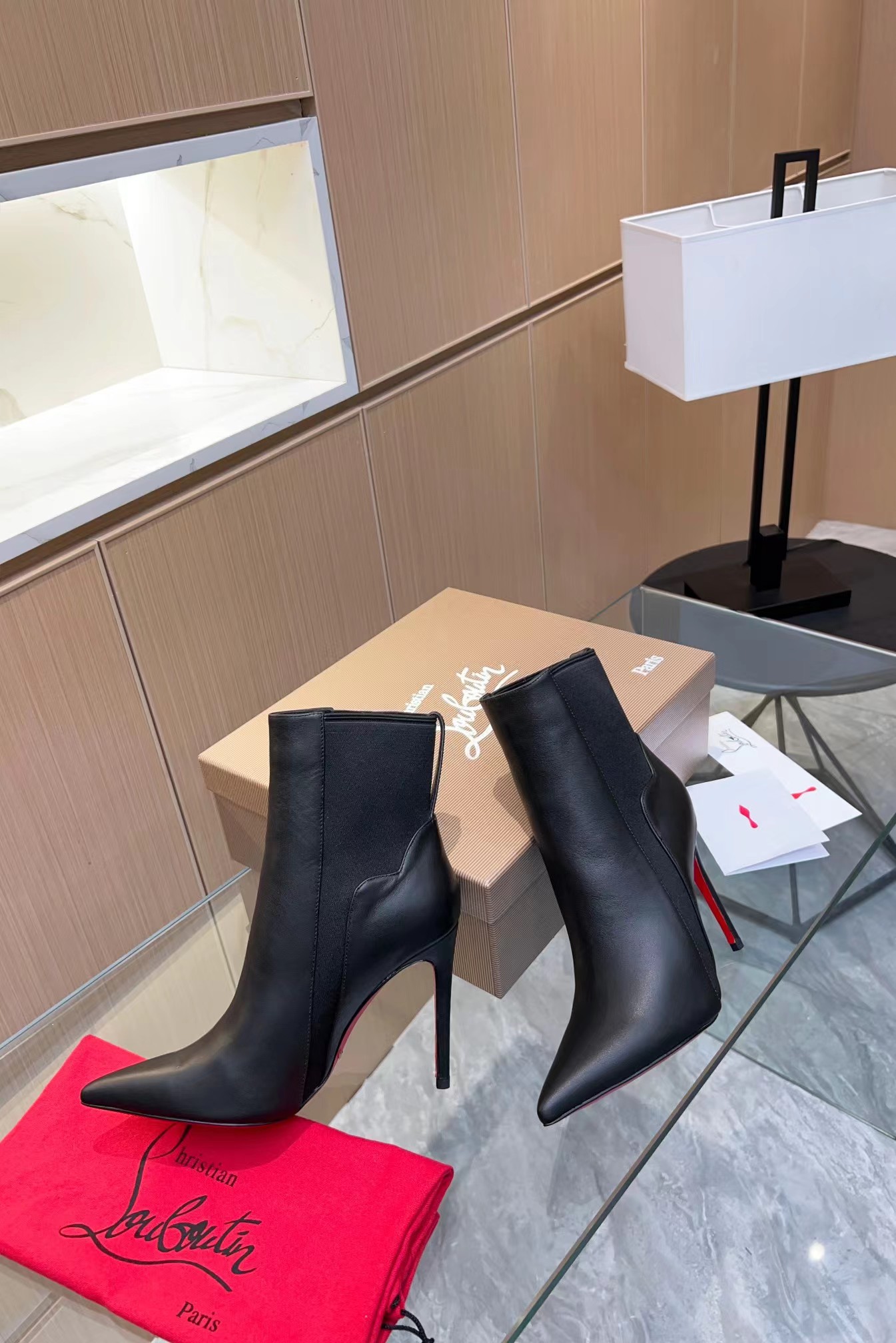 Chelsea Chick 100 mm Calf Leather Booties