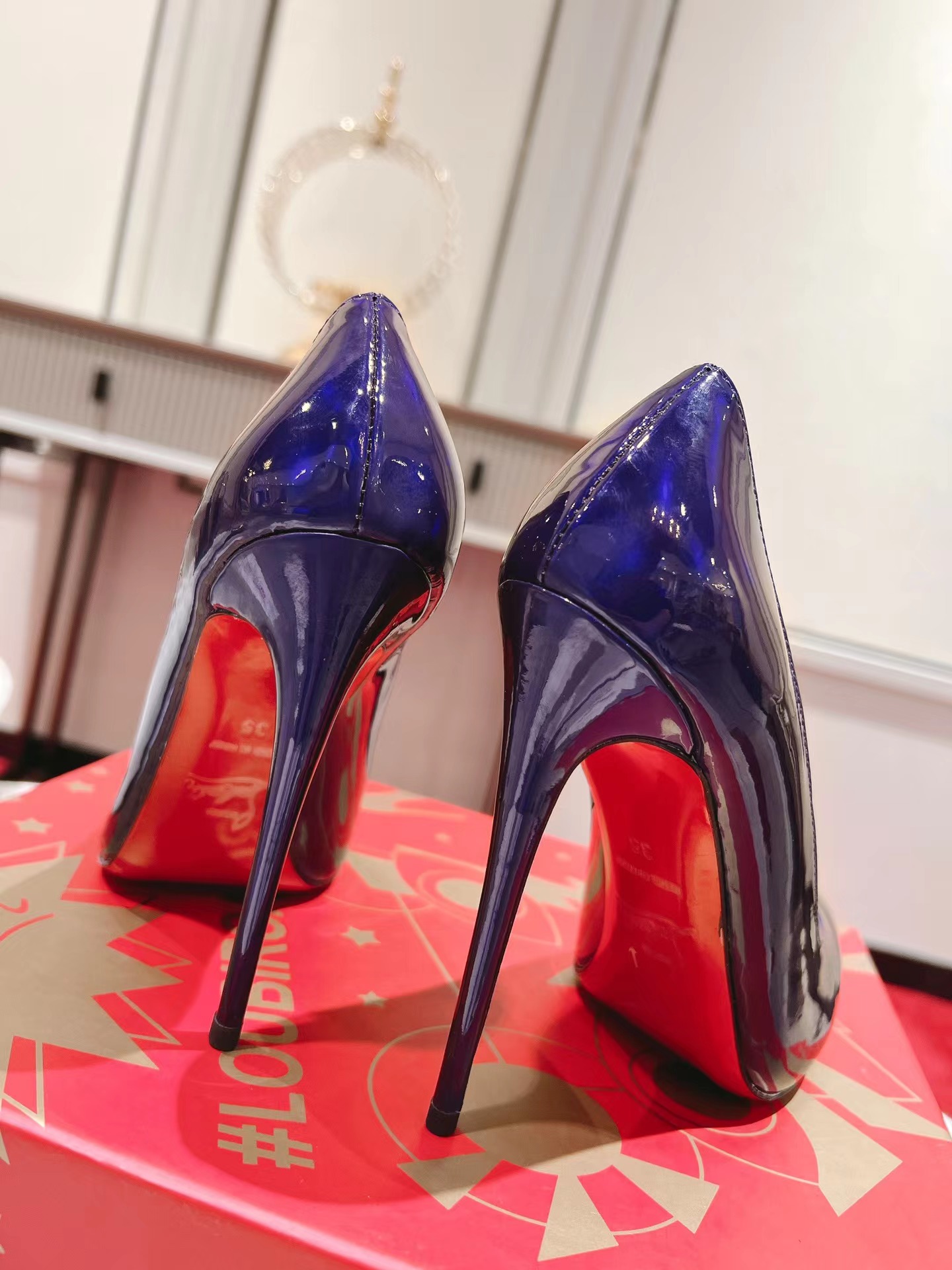 So Kate 120 mm Pumps Loubi Patent Calf Psychic Purple