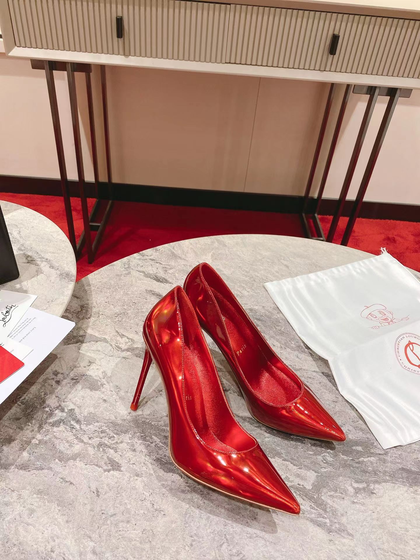 So Kate 120 mm Pumps Loubi Patent Calf Psychic
