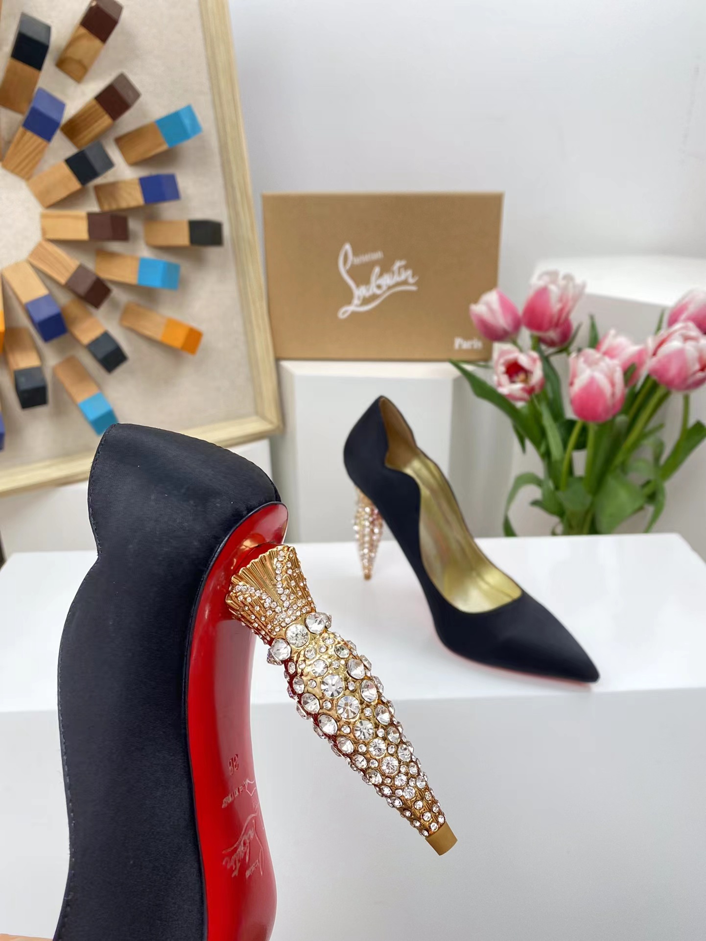 Lipchick Pump 100 mm Black Silk