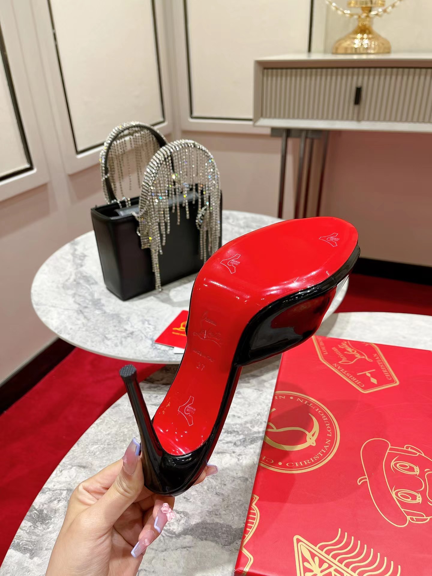Me Dolly 100 mm Mules Patent Calf Black