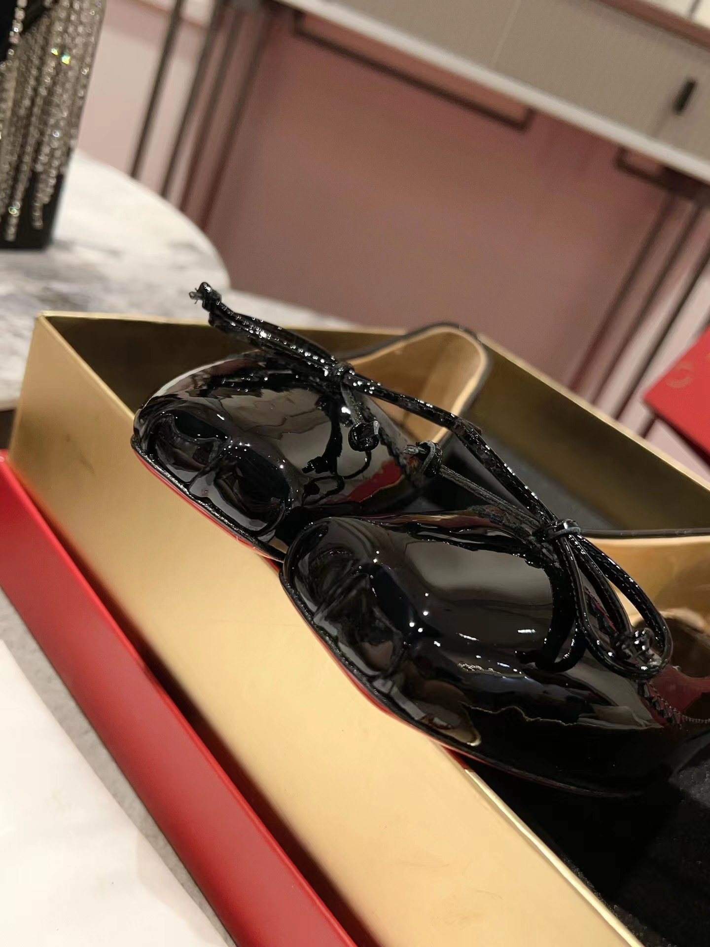 Mamadrague Ballerinas Patent Leather Black