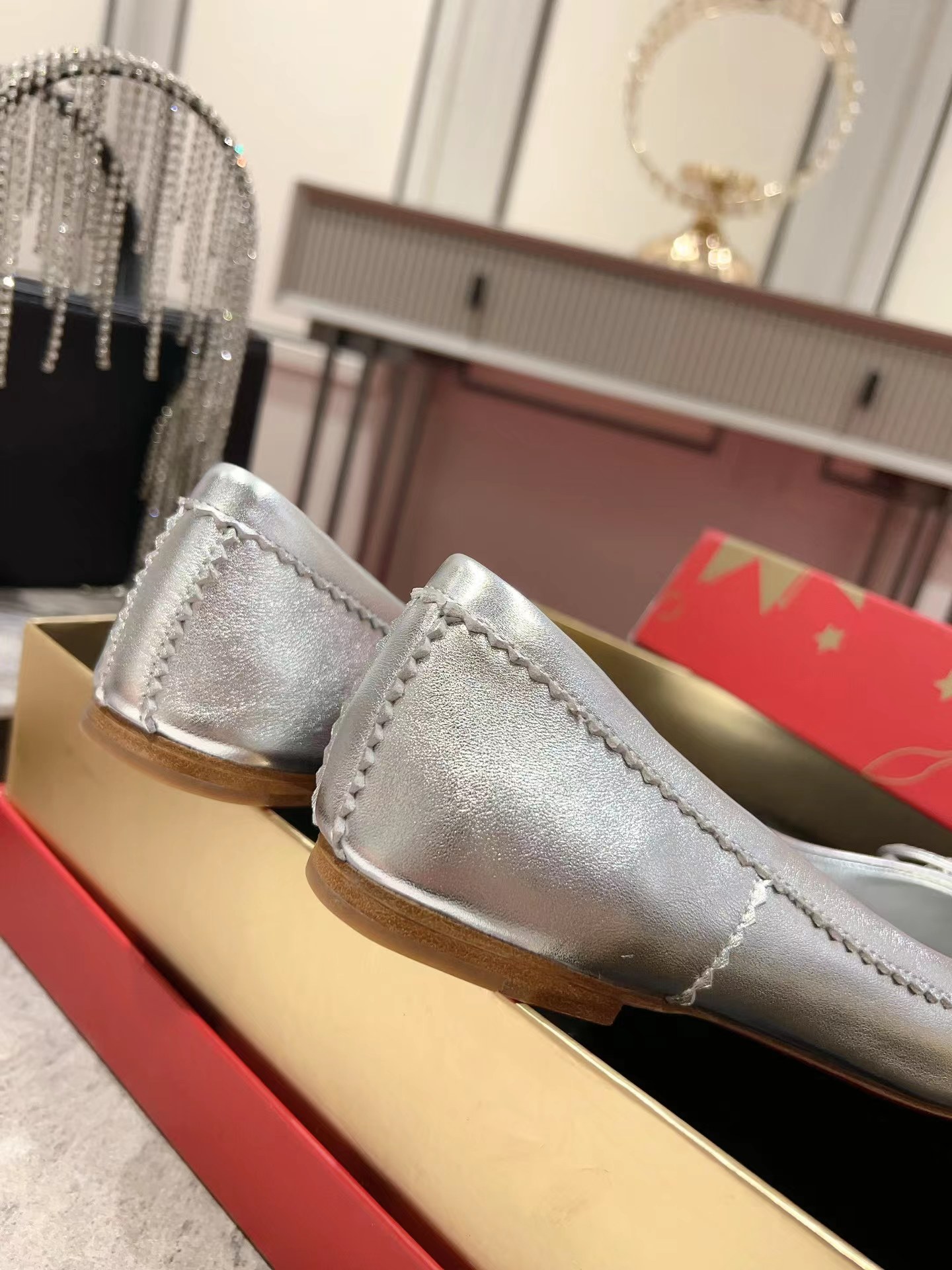 Mamadrague Ballerinas Nappa Leather Silver