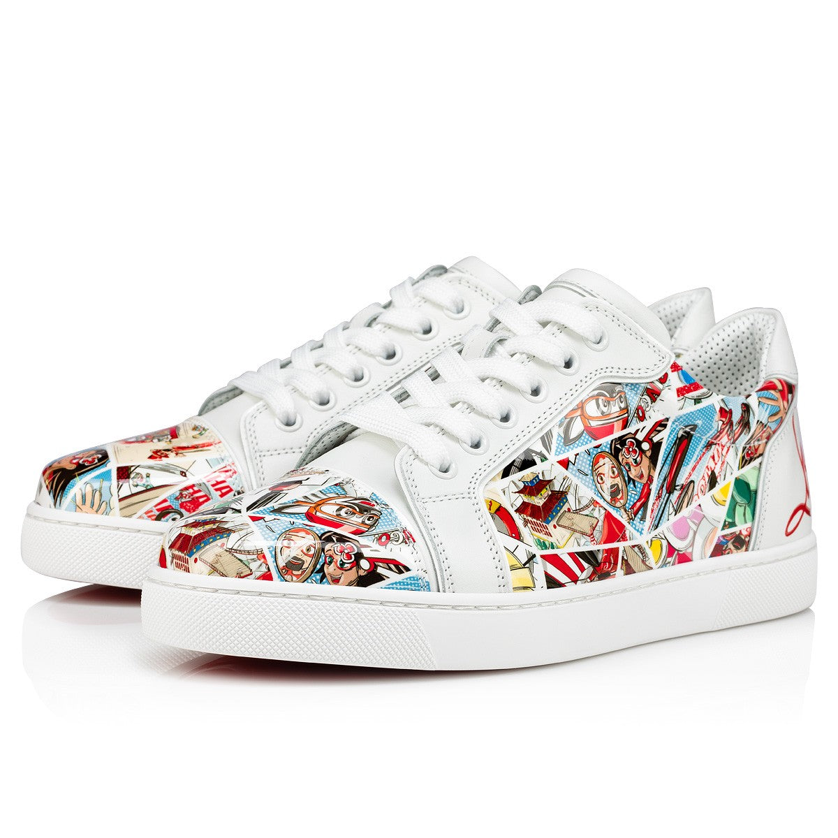 Fun Vieira Patent Calf Comics Print Multicolor Sneakers
