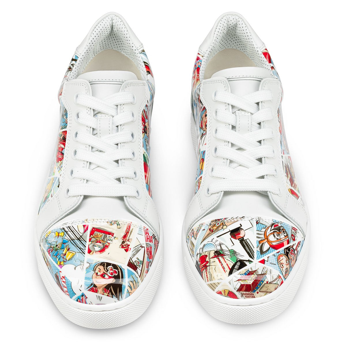 Fun Vieira Patent Calf Comics Print Multicolor Sneakers