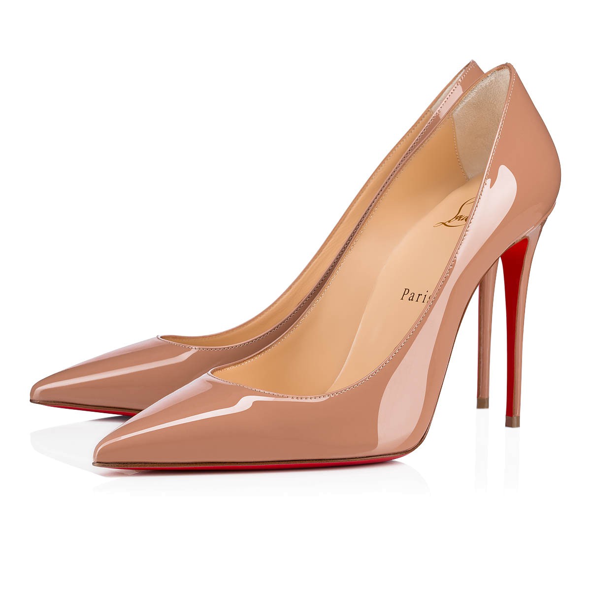 Kate 100 mm Patent Leather Classic Nude