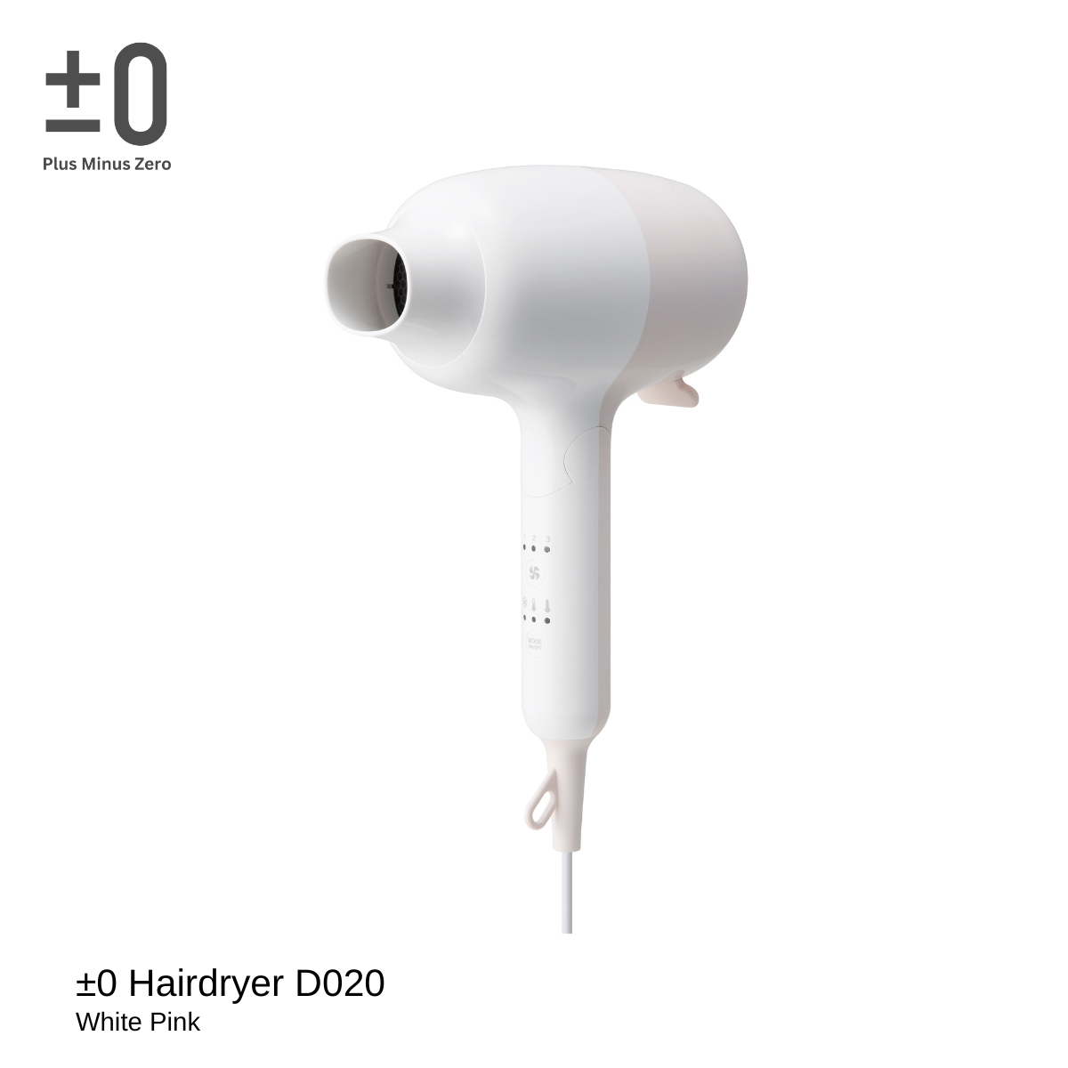 ±0  Hairdryer D020-Plus Minus Zero