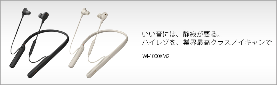 いい音には、静寂が要る。ハイレゾを、業界最高クラスノイキャンで。