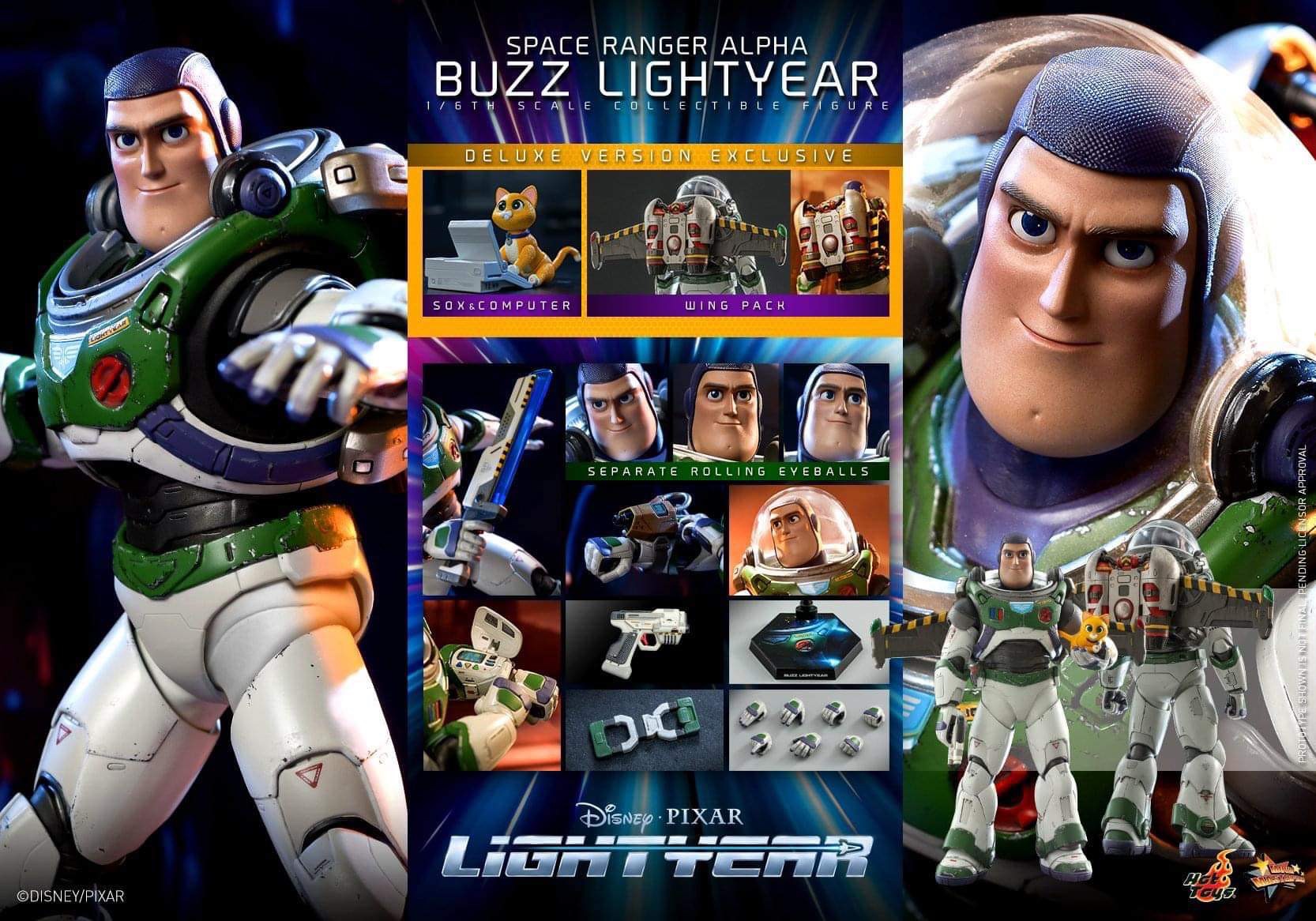 Hot Toys MMS 634 & 635 Lightyear – Space Ranger Alpha Buzz Lightyear